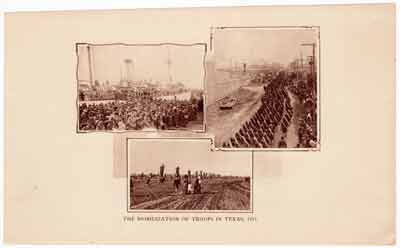 The mobilization of troops in Texas in 1911